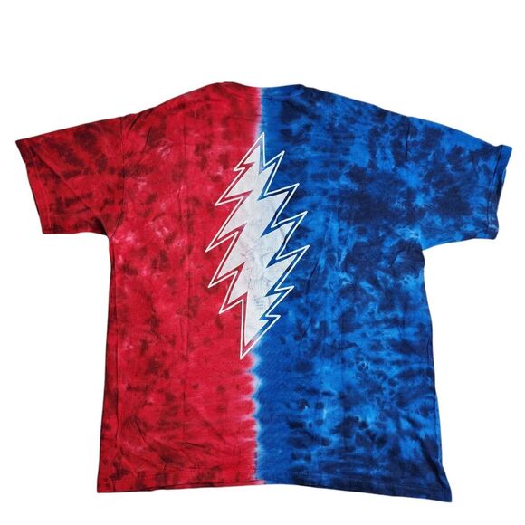 Vintage 2003 Grateful Dead Red White & Blue‎ Tie Dye Shirt Double Sided Size XL - Picture 2 of 8